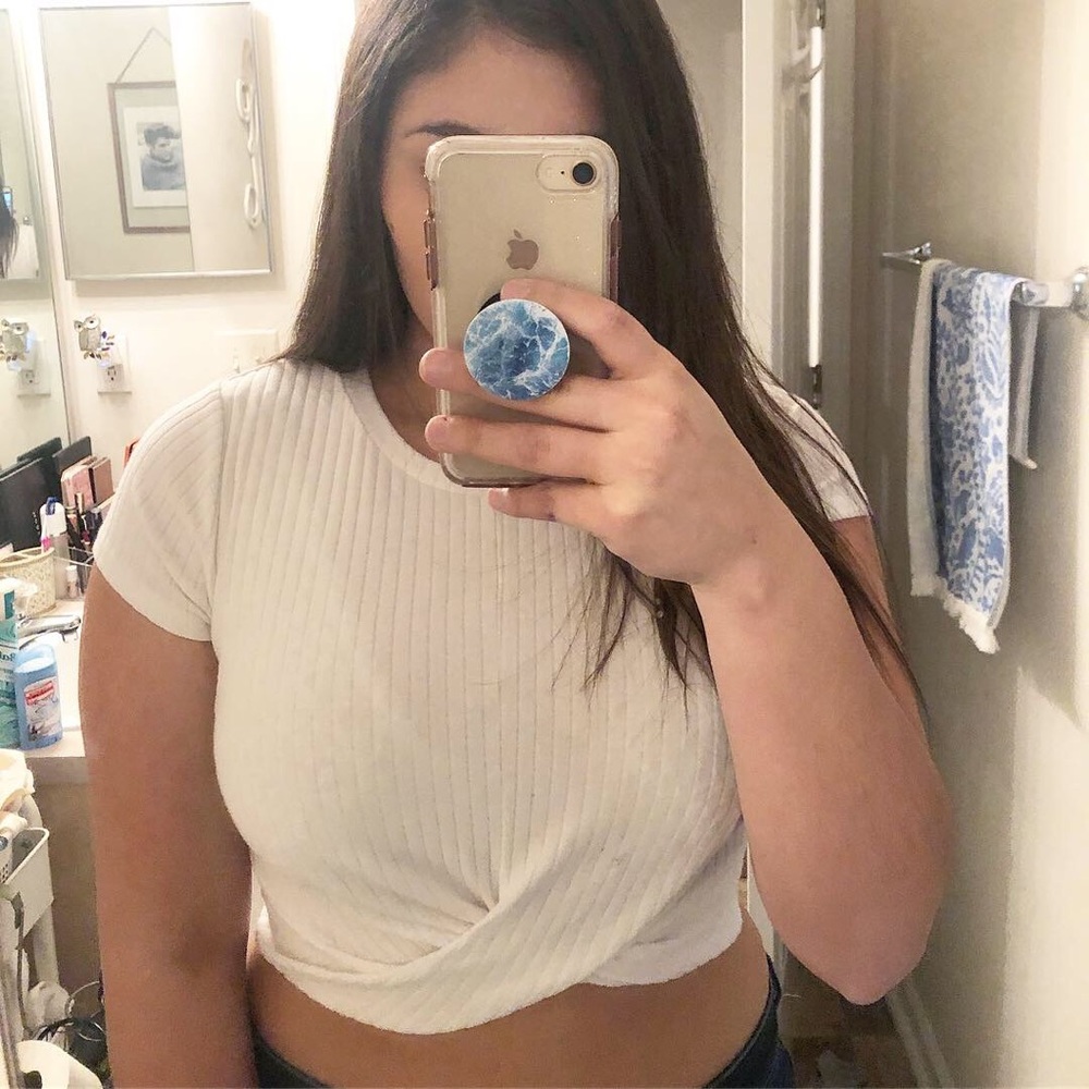 White Crop Top
